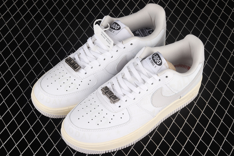 Nike Air Force 1 '07 Premium 1-800 Toll Free White/Grey/Black 31