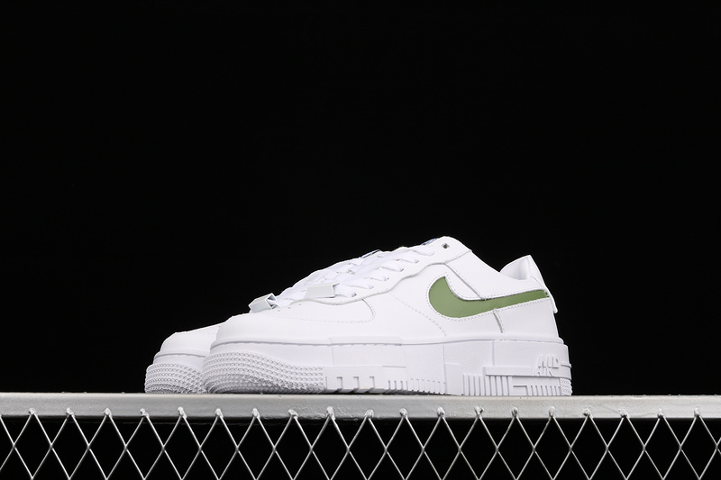 Air Force 1 Pixel White/White/Green 3