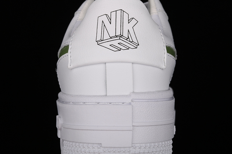 Air Force 1 Pixel White/White/Green 9