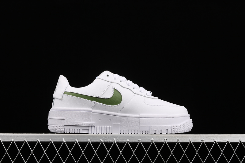 Air Force 1 Pixel White/White/Green 11