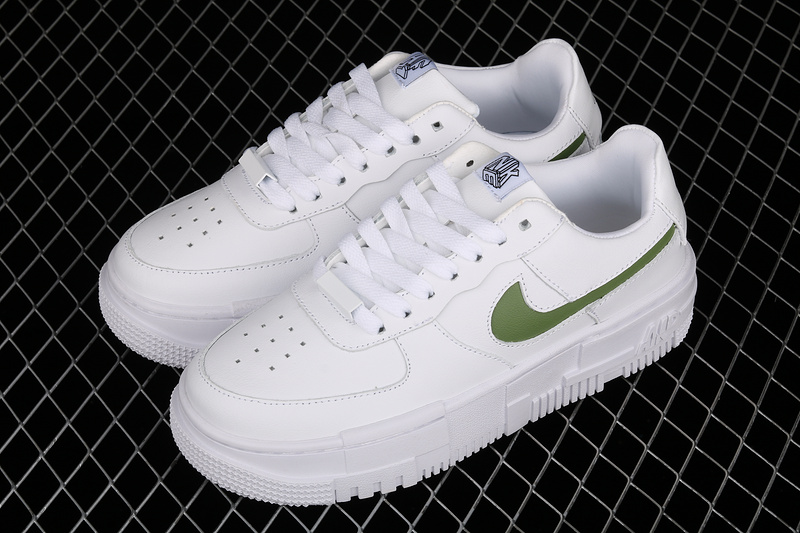 Air Force 1 Pixel White/White/Green 13