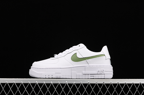 Air Force 1 Pixel White/White/Green 29