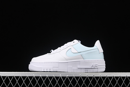 Air Force 1 Pixel White/White/Light Blue 27