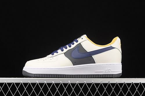 Air Force1 Low 07 Beige/Yellow/Navy Blue 21