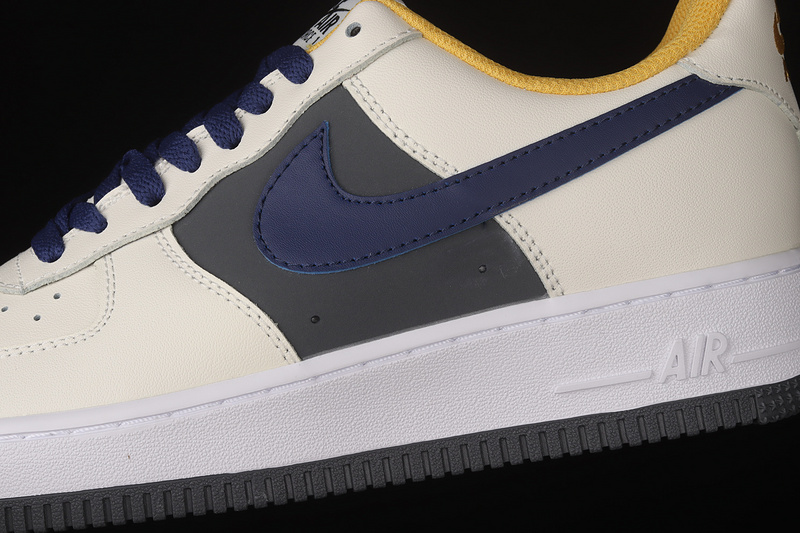 Air Force1 Low 07 Beige/Yellow/Navy Blue 25