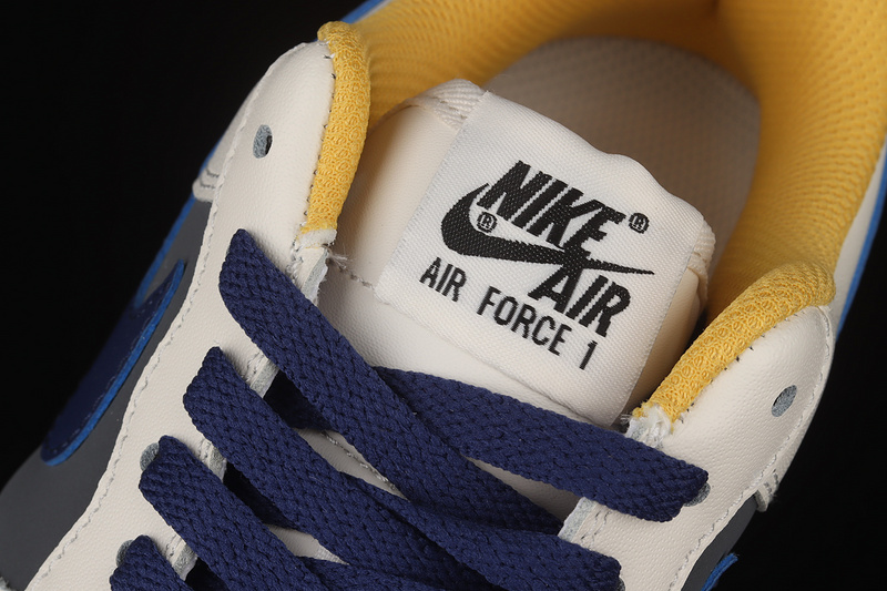 Air Force1 Low 07 Beige/Yellow/Navy Blue 27