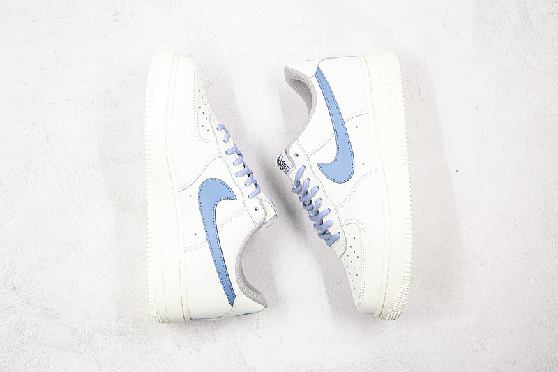 Air Force 1 Low White/White/Blue 3