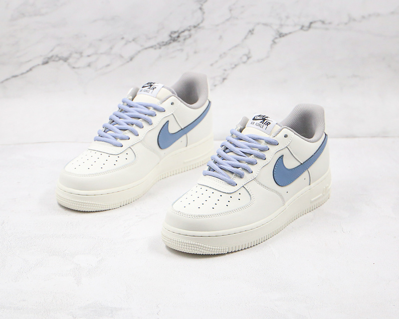 Air Force 1 Low White/White/Blue 5