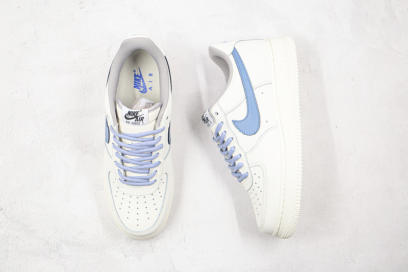 Air Force 1 Low White/White/Blue 19