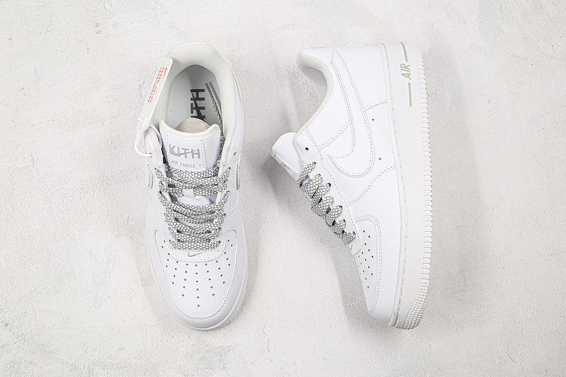 Kith X Air Force 1 Low 07 White/White/Silver 9