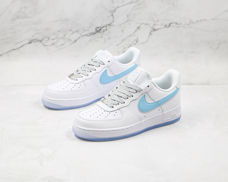 Air Force 1 Low 07 White/White/Light Blue 7