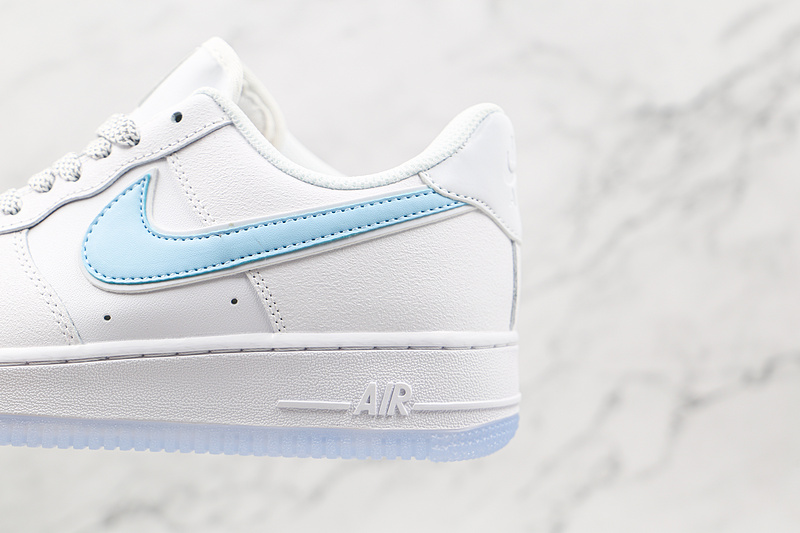 Air Force 1 Low 07 White/White/Light Blue 13