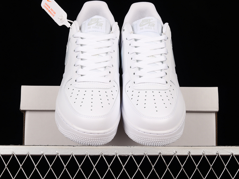 Air Force 1 Low 07 Gs White/White/Aura 3