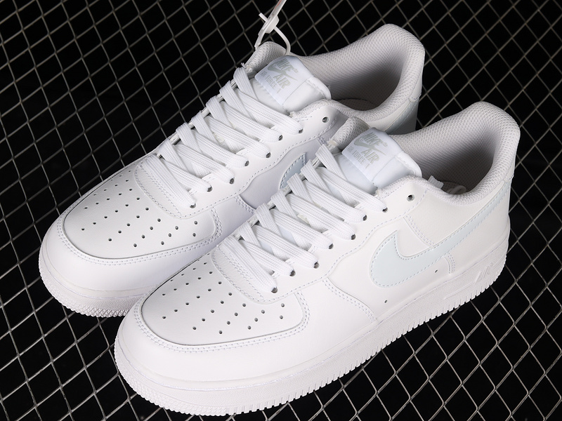 Air Force 1 Low 07 Gs White/White/Aura 19