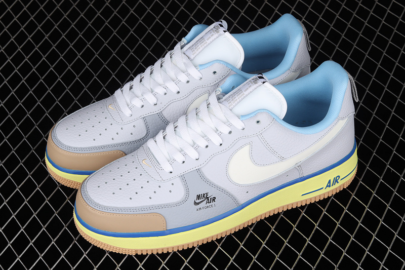 Air Force 1 Low Blue Pot Cookies Light Gray/Khaki/Light Blue/Yellow 7