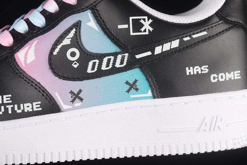 Nike Air Force 1 '07 Low Video Game White/Black/Blue/Pink 3