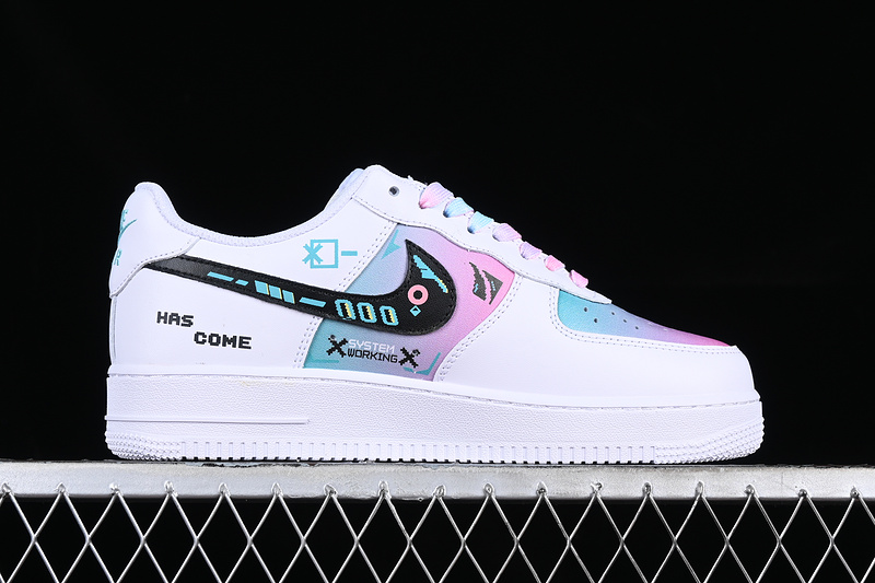 Nike Air Force 1 '07 Low White/Black/Blur/Purple 5