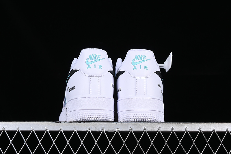 Nike Air Force 1 '07 Low White/Black/Blur/Purple 9