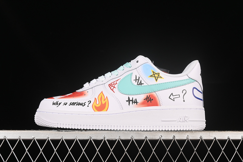 Nike Air Force 1 '07 Low White/Green/Red/Blue 19