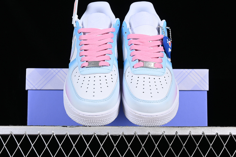 Nike Air Force 1 '07 Low White/Pink/Blue 5