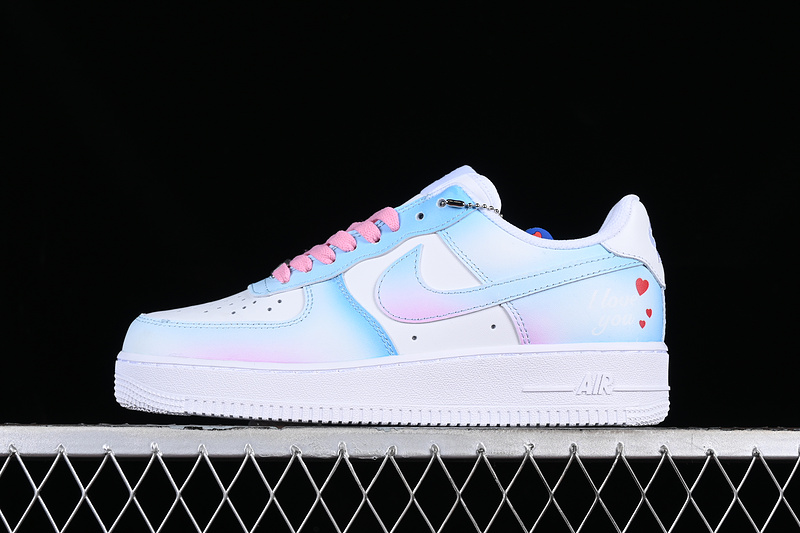 Nike Air Force 1 '07 Low White/Pink/Blue 11