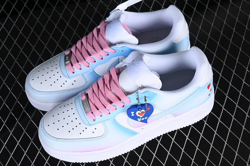 Nike Air Force 1 '07 Low White/Pink/Blue 23