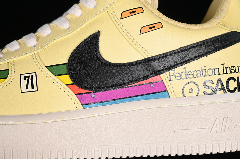 Nike Air Force 1 '07 Low Yellow/Black/Grey 3