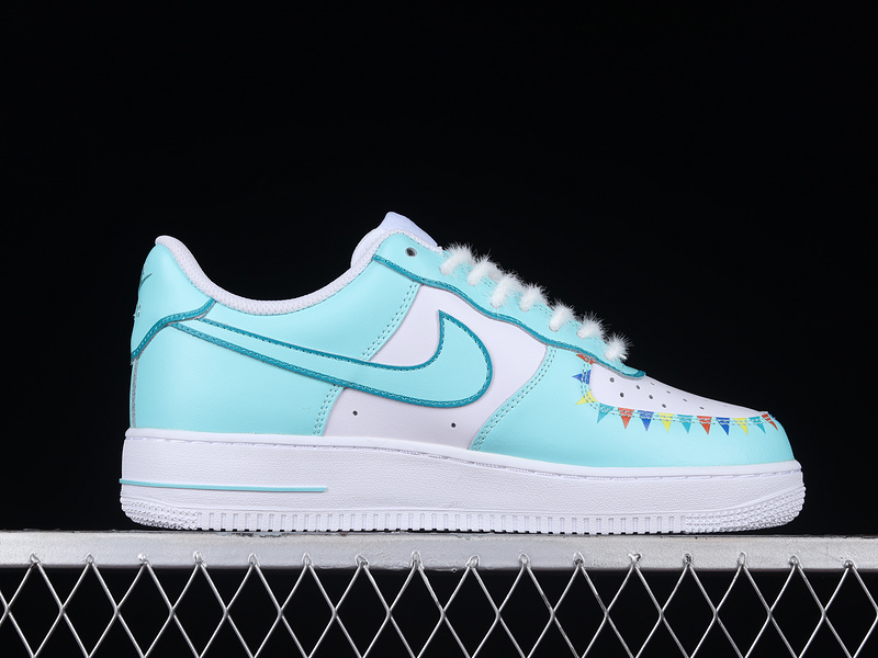 Air Force 1 Low 07 Light Blue/White/White 7