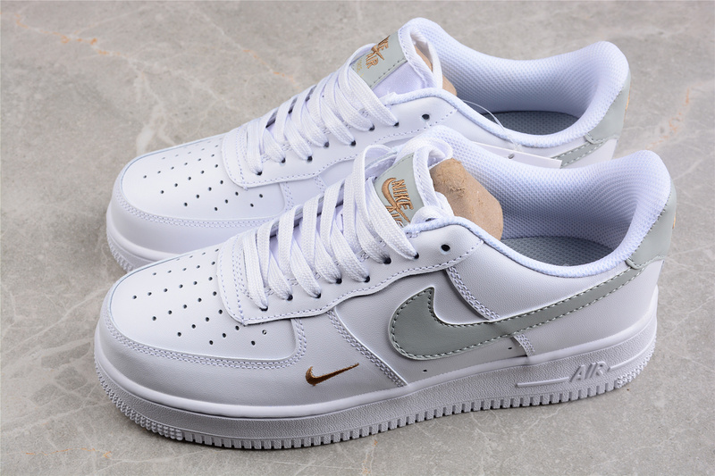 Air Force 1 White Grey Gold White/White/Light Silver/Light Silver 15