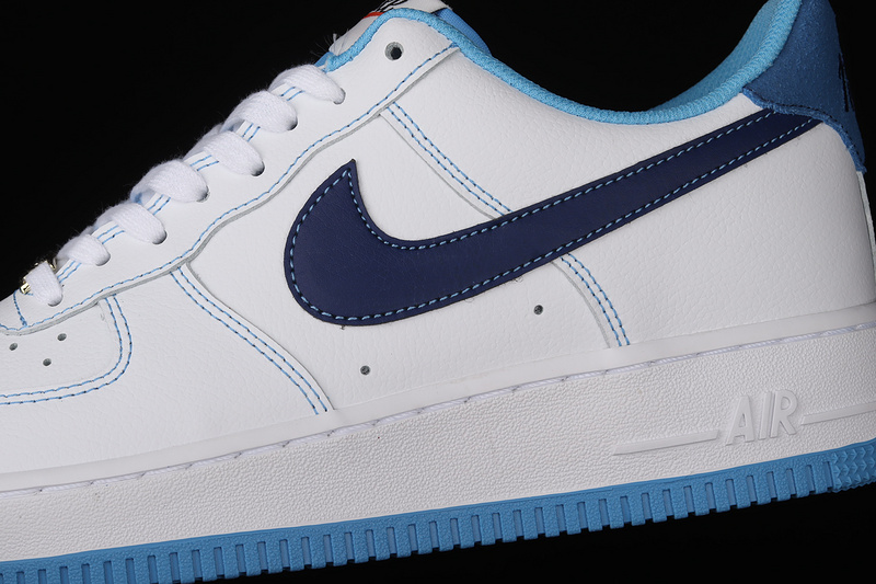 Air Force 1 Low First Use White/University Blue-Sail-Deep Royal Blue 3