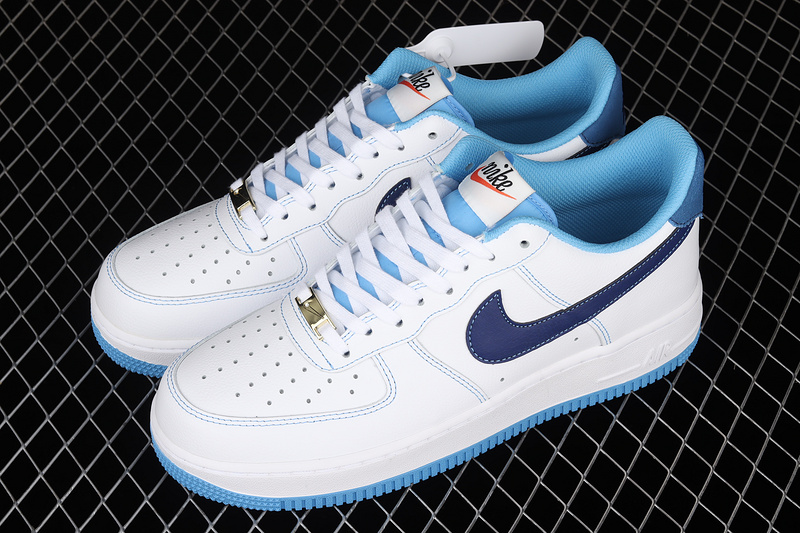 Air Force 1 Low First Use White/University Blue-Sail-Deep Royal Blue 11