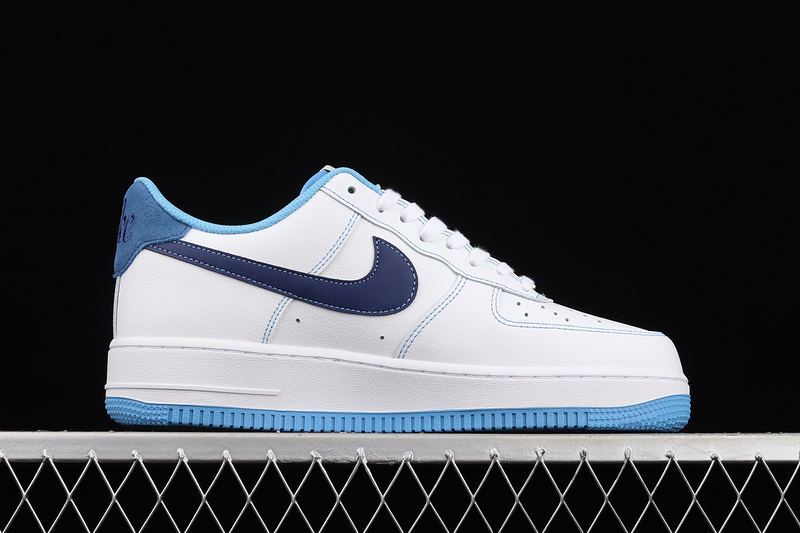 Air Force 1 Low First Use White/University Blue-Sail-Deep Royal Blue 13