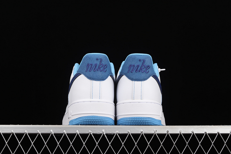 Air Force 1 Low First Use White/University Blue-Sail-Deep Royal Blue 15