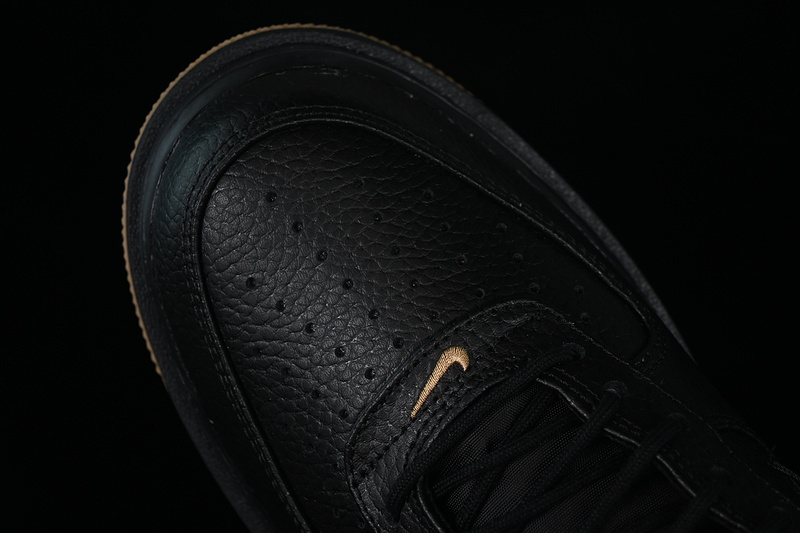 Nike Air Force 1 '07 Low Luxe Black/Black/Bucktan/Gum Yellow 9