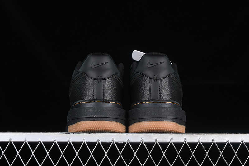 Nike Air Force 1 '07 Low Luxe Black/Black/Bucktan/Gum Yellow 13