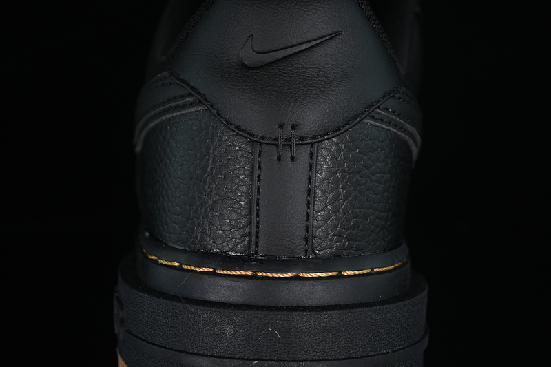 Nike Air Force 1 '07 Low Luxe Black/Black/Bucktan/Gum Yellow 17