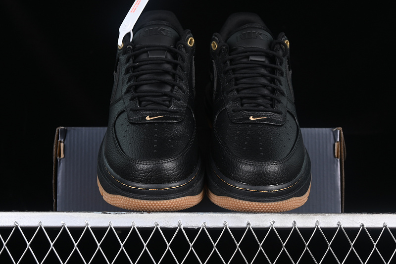 Nike Air Force 1 '07 Low Luxe Black/Black/Bucktan/Gum Yellow 21