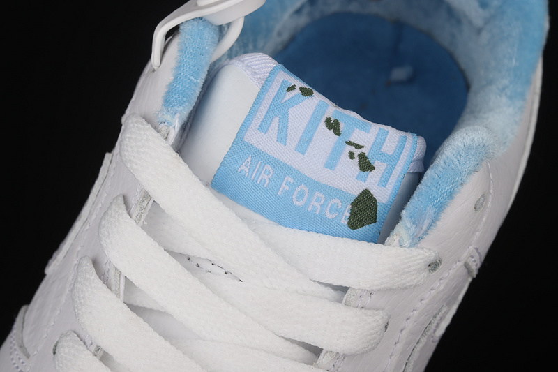 Kith X Air Force 1 Low Hawaii White/Blue Lagoon/Aloe Verde/White 3