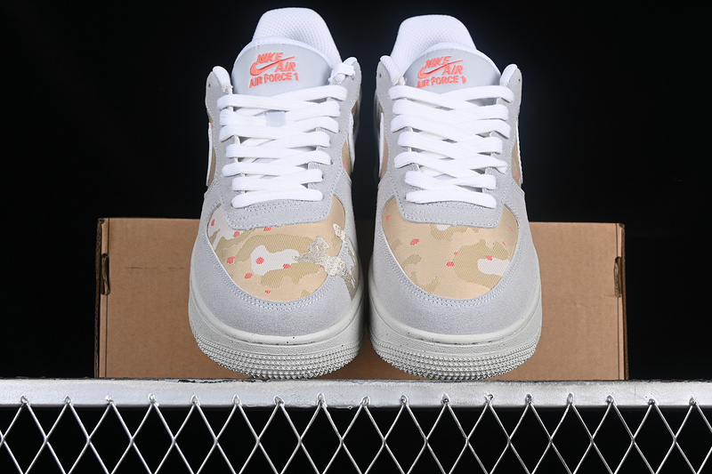 Nike Air Force 1 '07 Low Desert Camo Photon Dust/Team Orange/Grain/Photon Dust 9