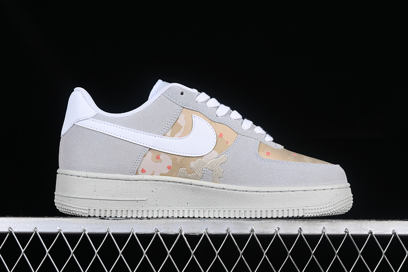 Nike Air Force 1 '07 Low Desert Camo Photon Dust/Team Orange/Grain/Photon Dust 17