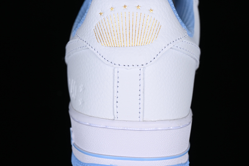 Nike Air Force 1 '07 Low White/Gold/Blue 9