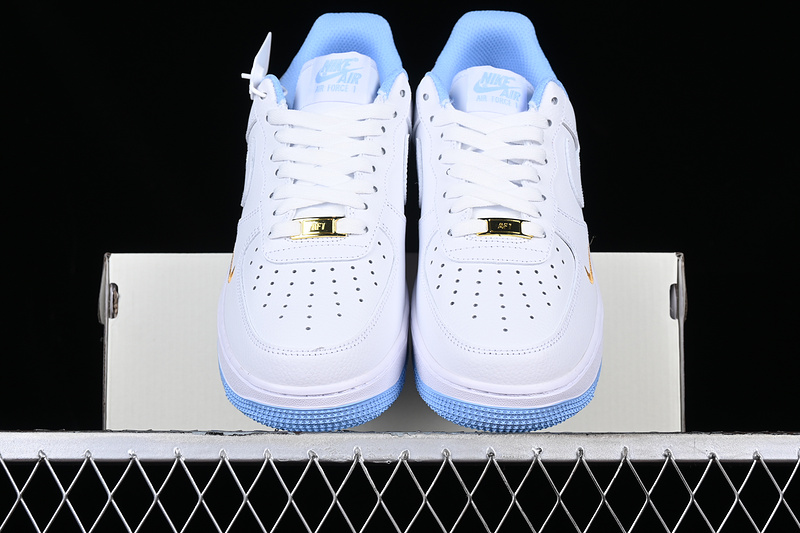 Nike Air Force 1 '07 Low White/Gold/Blue 23