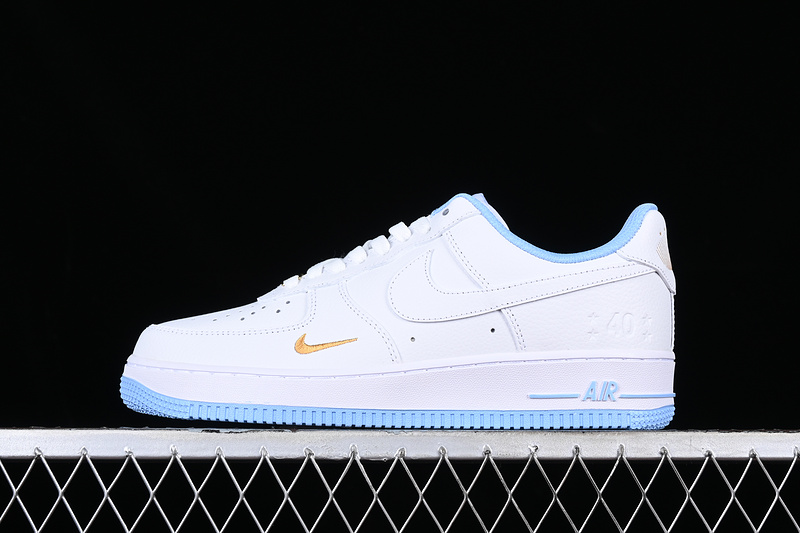 Nike Air Force 1 '07 Low White/Gold/Blue 29