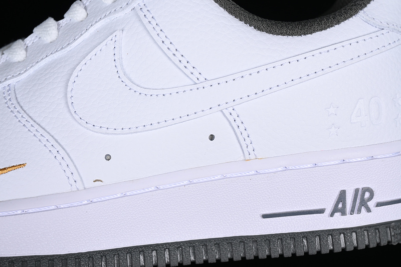 Nike Air Force 1 '07 Low White/Black/Gold 5