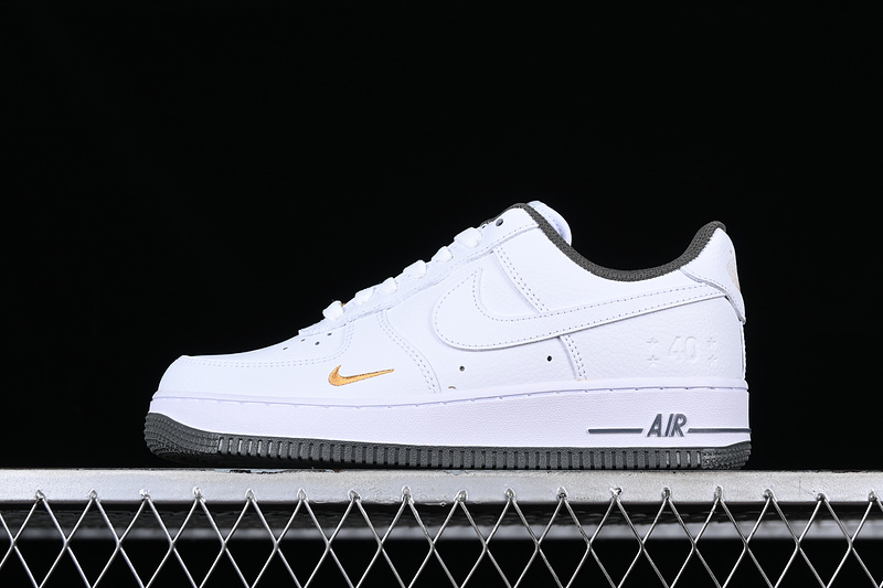 Nike Air Force 1 '07 Low White/Black/Gold 27