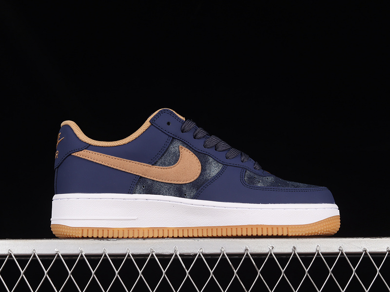 Air Force 1 Low 07 Navy Blue/Brown/White 15