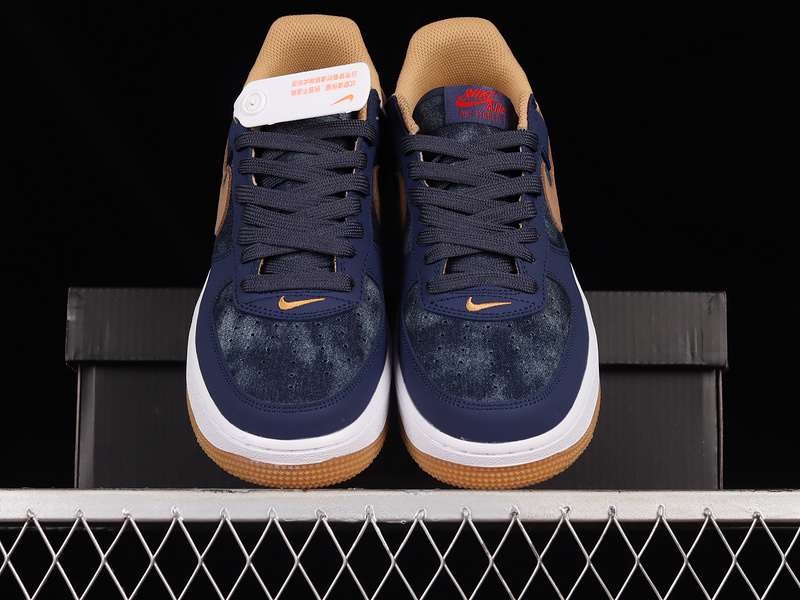 Air Force 1 Low 07 Navy Blue/Brown/White 21