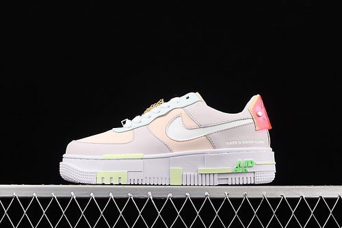 Air Force 1 Pixel Light Pink/White/Green 9