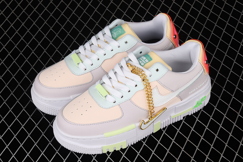 Air Force 1 Pixel Light Pink/White/Green 19