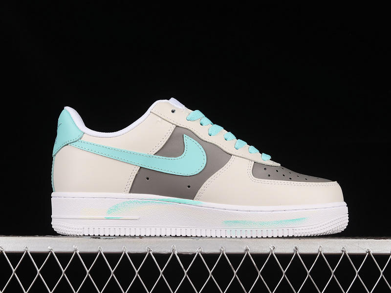 Nike Air Force 1 '07 Low White/Brown/Blue/Cream Coloured 17